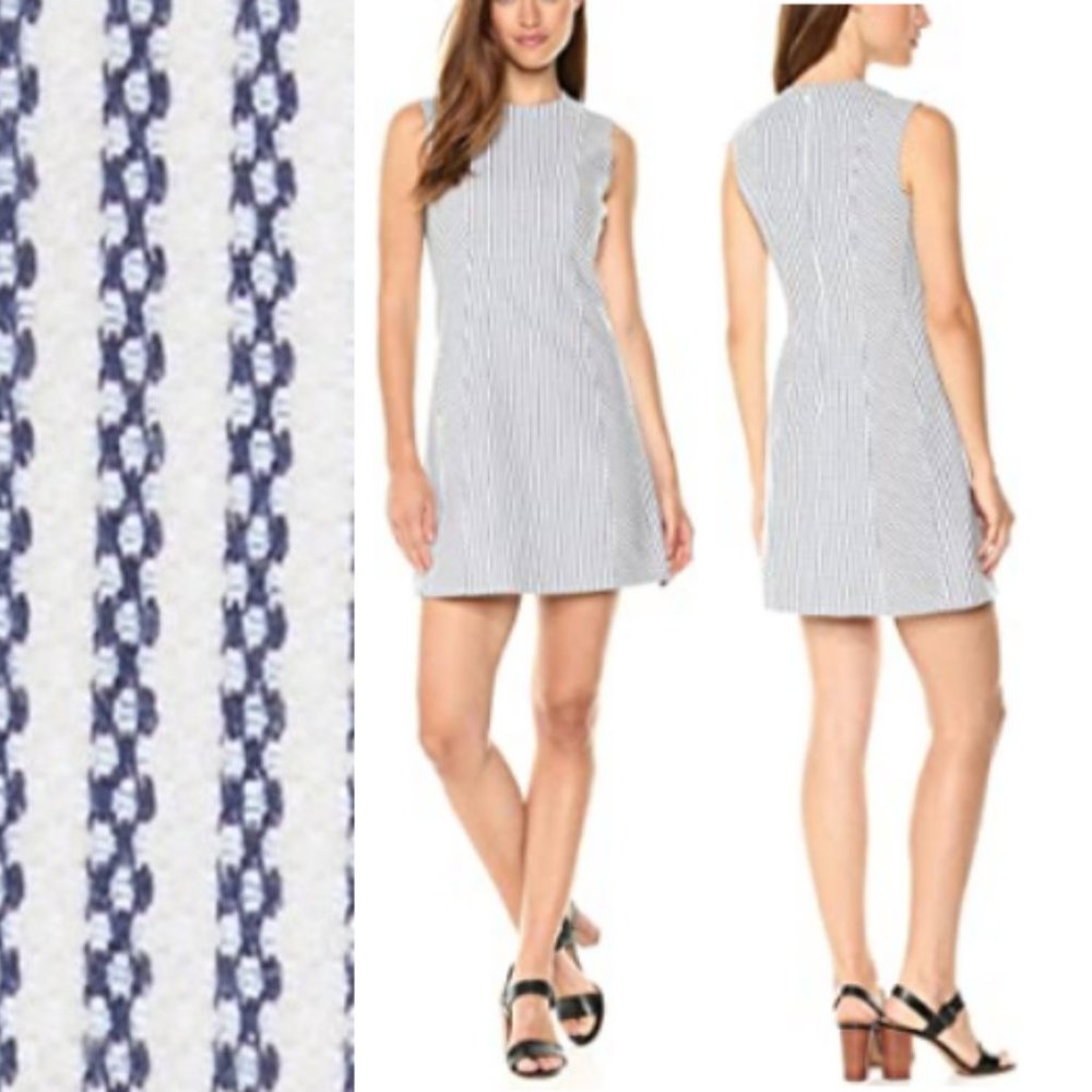 Theory Size 12 Helaina Sayre Stripe A-Line Dress